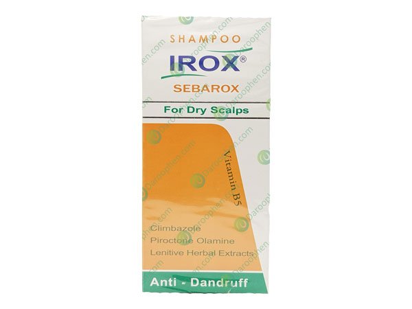 شامپو ضد شوره سباروکس مناسب برای شوره های خشک و مقاوم 200 گرم ایروکس (IROX)