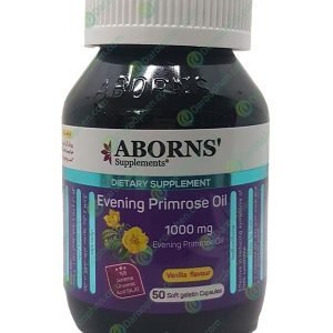 Aborns Evening Primrose Oil 1000 mg 50 Soft Gelatin Capsules