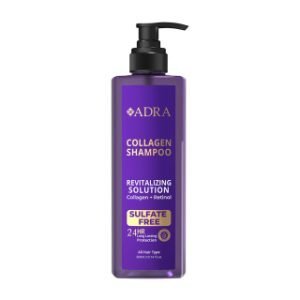 شامپو احیا کننده حاوی کلاژن فاقد سولفات حجم 300 میلی لیتر آدرا-Adra Collagenl Hair Sulfate Free Shampoo 300 ml