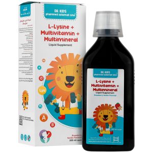 شربت ال لیزین و مولتی ویتامین و مینرال دکتر کیدز